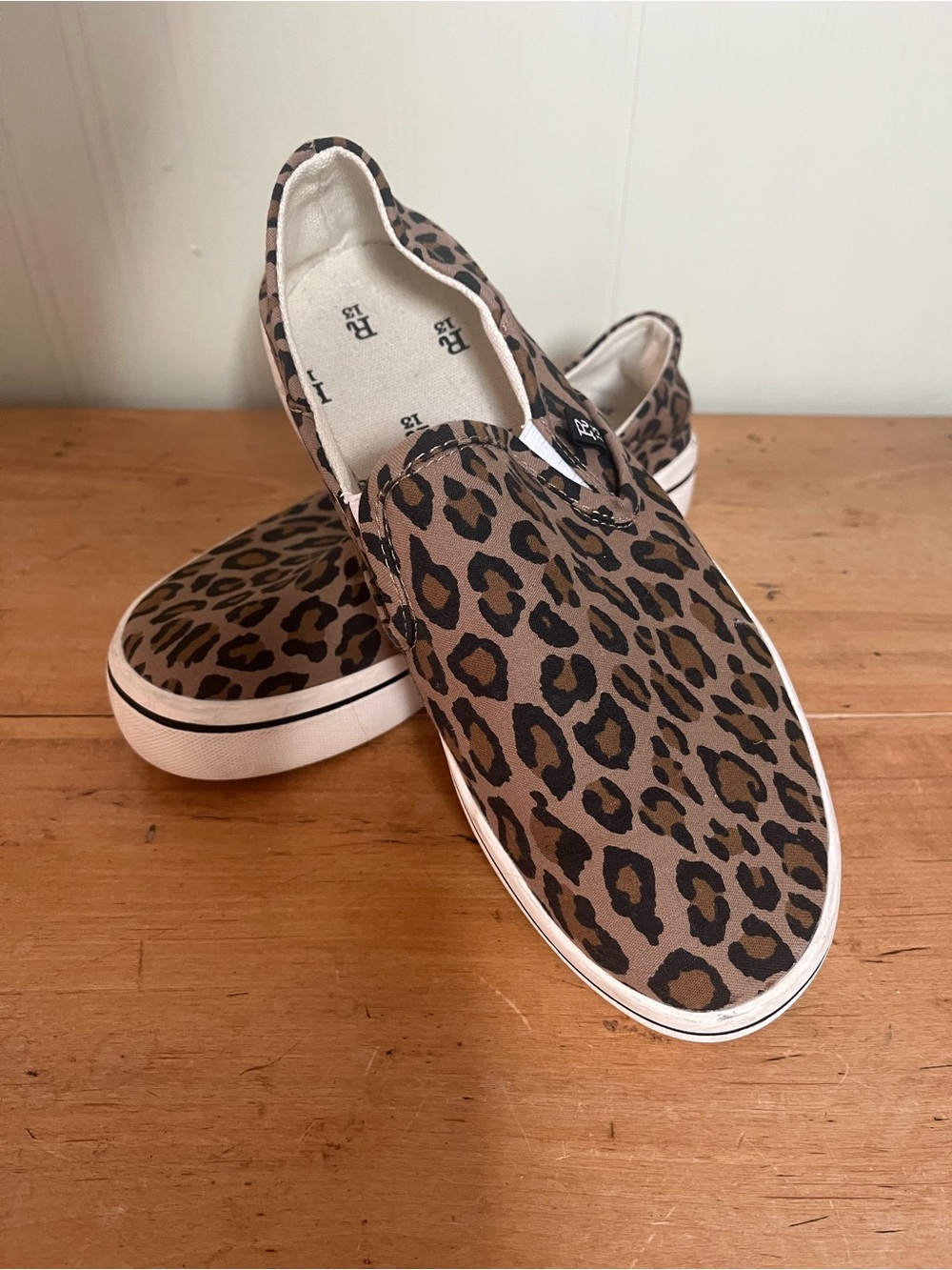 Ralph Lauren Leopard Print Slip-On Sneakers in Brown Animal Print